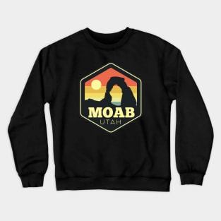 Moab Arches Hexagon Outdoors Badge Crewneck Sweatshirt